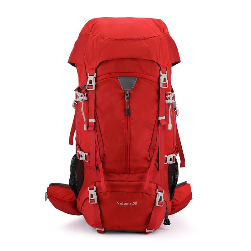 50L Waterproof Nylon Hiking Backpack - Large Capacity, Multifunctional for Outdoor Sports, Camping, and Travel