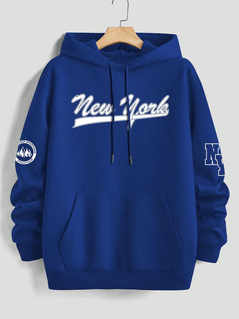 Casual Long-sleeved Hoodie for Outdoor Activities, Perfect for Fall and Winter Wear