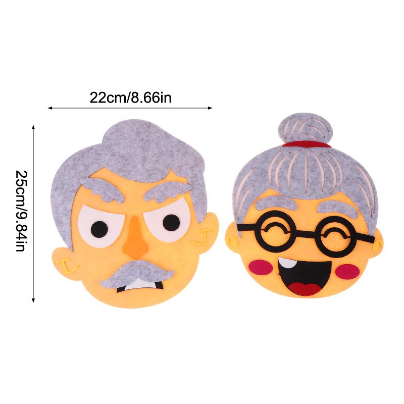 Montessori Facial Expression Game Diy Felt Expression Stickers Emotional Change Toy Toddlers Educational Toys Teaching Supplies