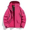 [Stall] Three-in-one Spring New Men's Mountain Style Hooded Tooling Jacket Jacket Men's and Women's Anti-wear