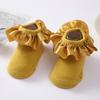 Baby Girl Socks Cotton Breathable Satin Ruffle Princess Knit Socks Children Ankle Short Socks Indoor Floor Socks