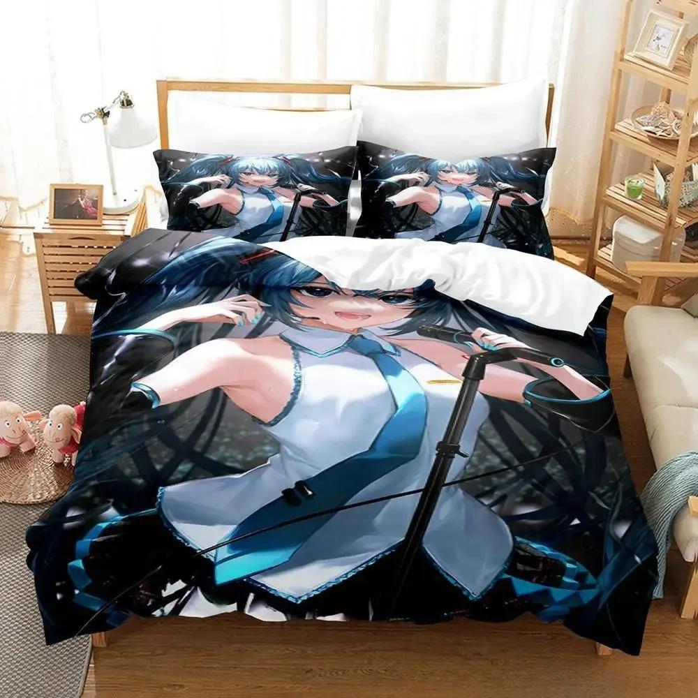 Povlečení Idol Singer Jednolůžkové Dvoulůžkové Plné Queen King Size Ložní souprava Pro dospělé Dětská ložnice Sady povlečení s 3D potiskem Anime Love Live!