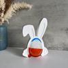 Hollow Out Rabbit Plaster Ornament Mold Cookie Egg Rabbit Easter Gift Decoration Plaster Drip Molds