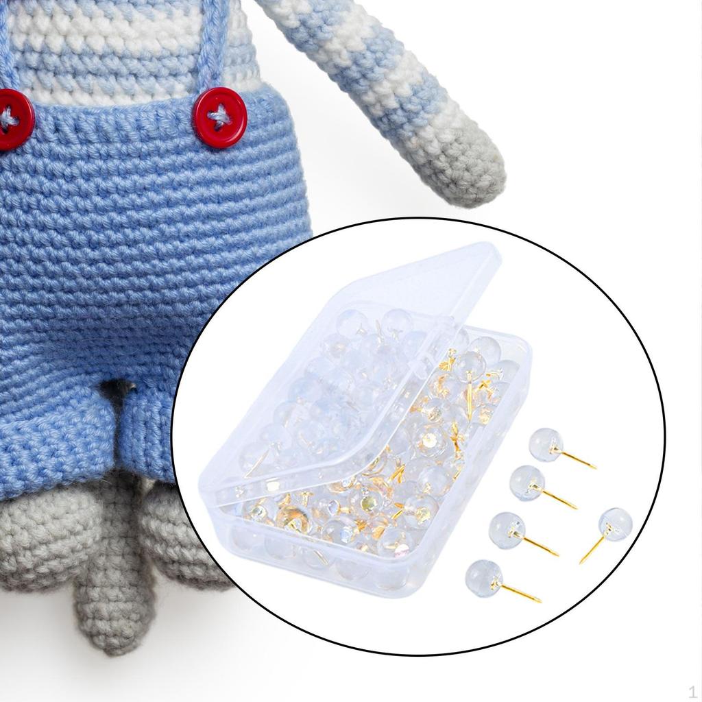 100 Pieces of Positioning Pins for Sewing and Quilting Tasks