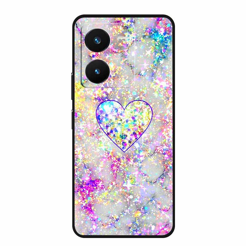 For Vivo IQOO Z8 Case Luxury Soft TPU Silicone Phone Cases for Vivo IQOO Z8X 5G V2314A V2312A Cover Protective Cartoon New Funda