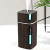 Tragbarer Mini-Luftbefeuchter Holzmaserung 300ml Ultraschall Auto USB Aroma Air Diffusor Farbige LED Lampe Humidificador Für Auto Home Office
