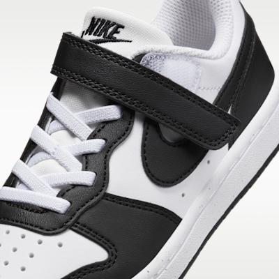 Nike Court Borough Low Recraft Black White (PS)