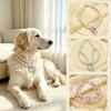 Lingxi Pearl Pet Collar: Adjustable Necklace for Cats & Small Dogs