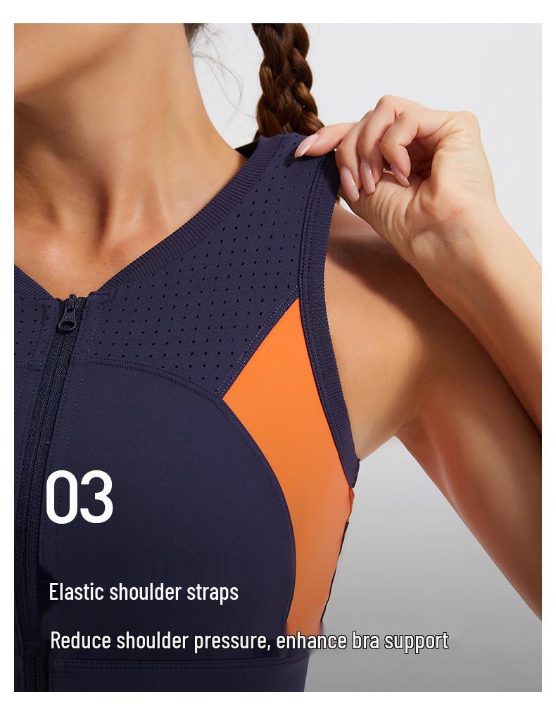 Women's Quick-Dry Breathable Lycra Sports Bra - Plus Size