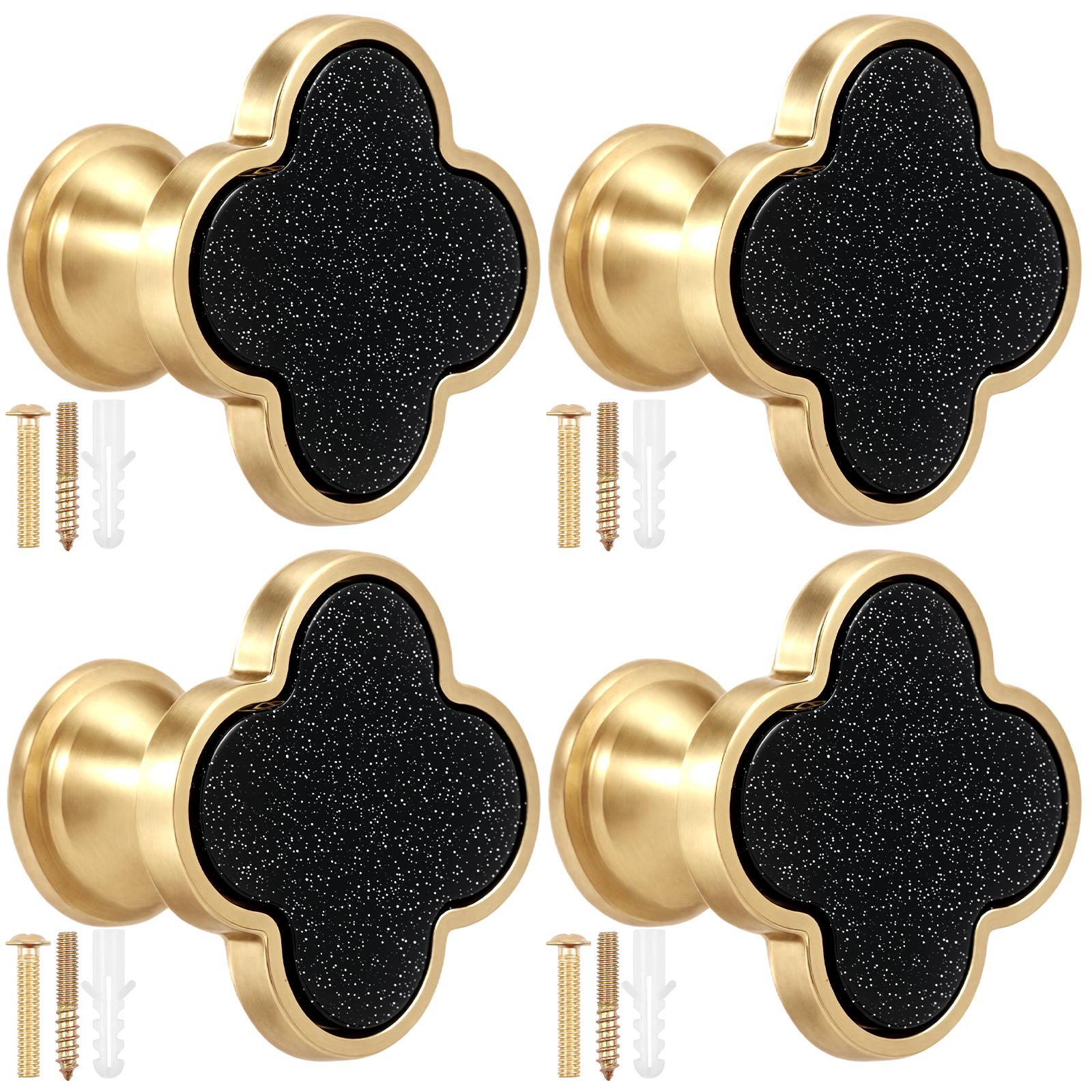 

4Pcs Drawer Knobs Cabinet Handles Cupboard Drawer Kitchen DIY Drawer Knob Kitchen Cupboard Handle Furniture Hardware Wall Hooks чорний