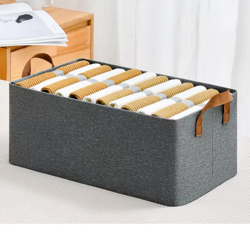 Stronger Folding Storage Box Clothes and Pants Household Split Drawer Wardrobe Storage Box Clothing Organizers