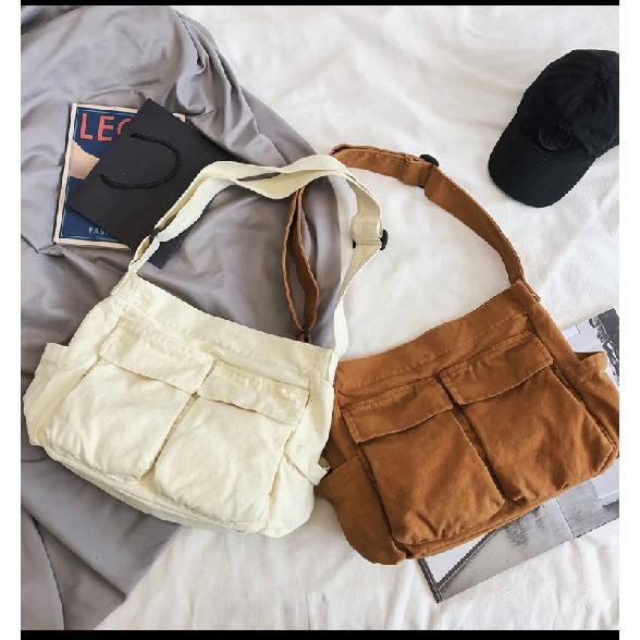 2024 Large Capacity Canvas Shoulder Bags Solid Soft Denim Leisure Or Travel Bag For Women Fashion  Fatchels Winter Package