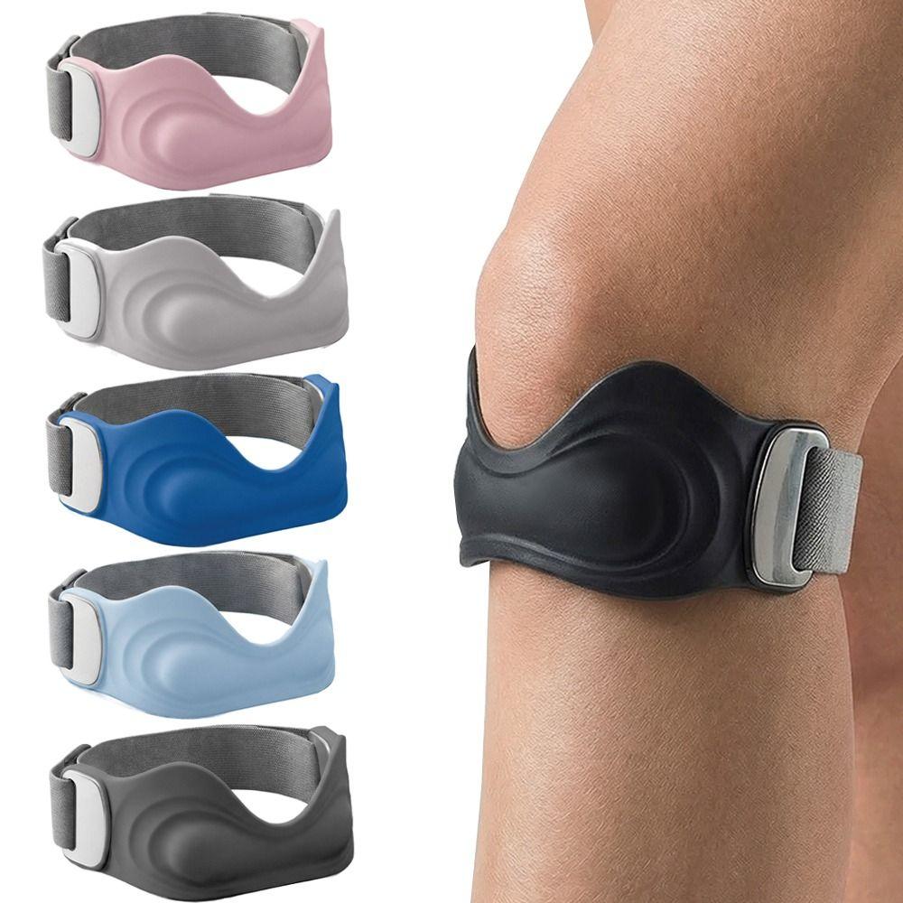 Highly Elastic Silicone Knee Brace Compression Tendonitis Patella Band  Basketball