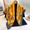 90*90cm Silk Scarf Scarftop Headwraps For Woman Fashion Four Seasons Hair Accessories Hijab Foulard Bandana Femme Headscarf90*90