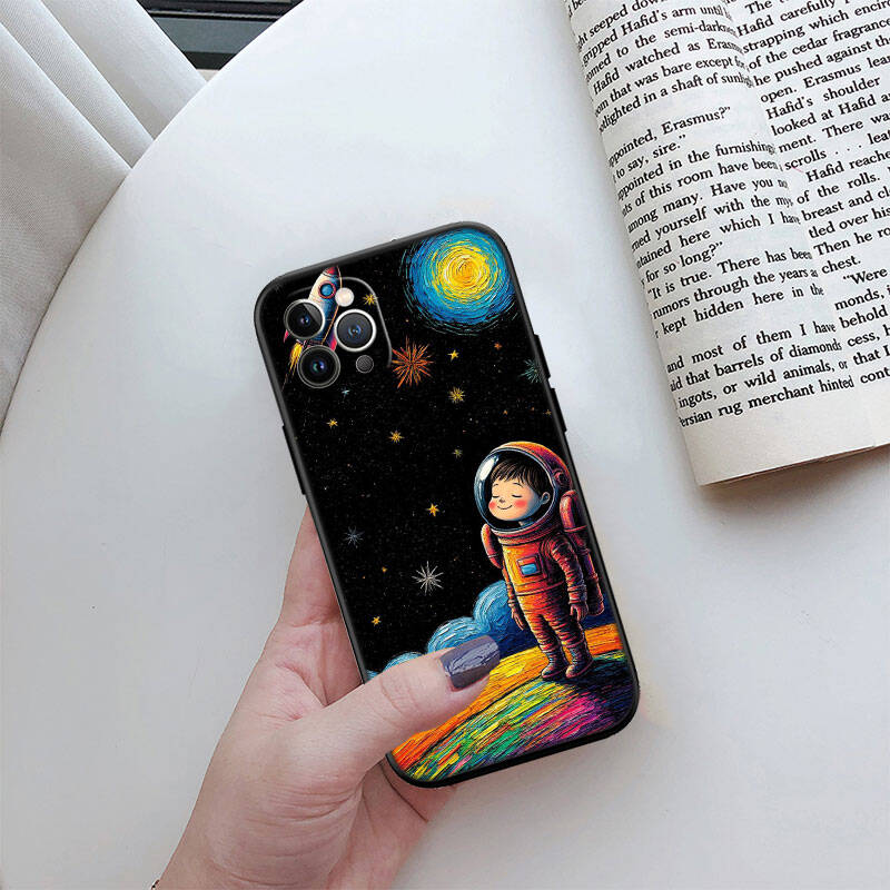 MH15 Astronaut Space Moon Phone Shell for Samsung S20 S21 S22 S23 S24 FE Ultra Plus Lite S21S A55 A07 A17 F06 F16 M06 M16 M56 A36 A37 A57