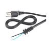 ETL Certified US Standard Three-Pin Power Cord with Stripped and Tinned Three-Core Wire.
