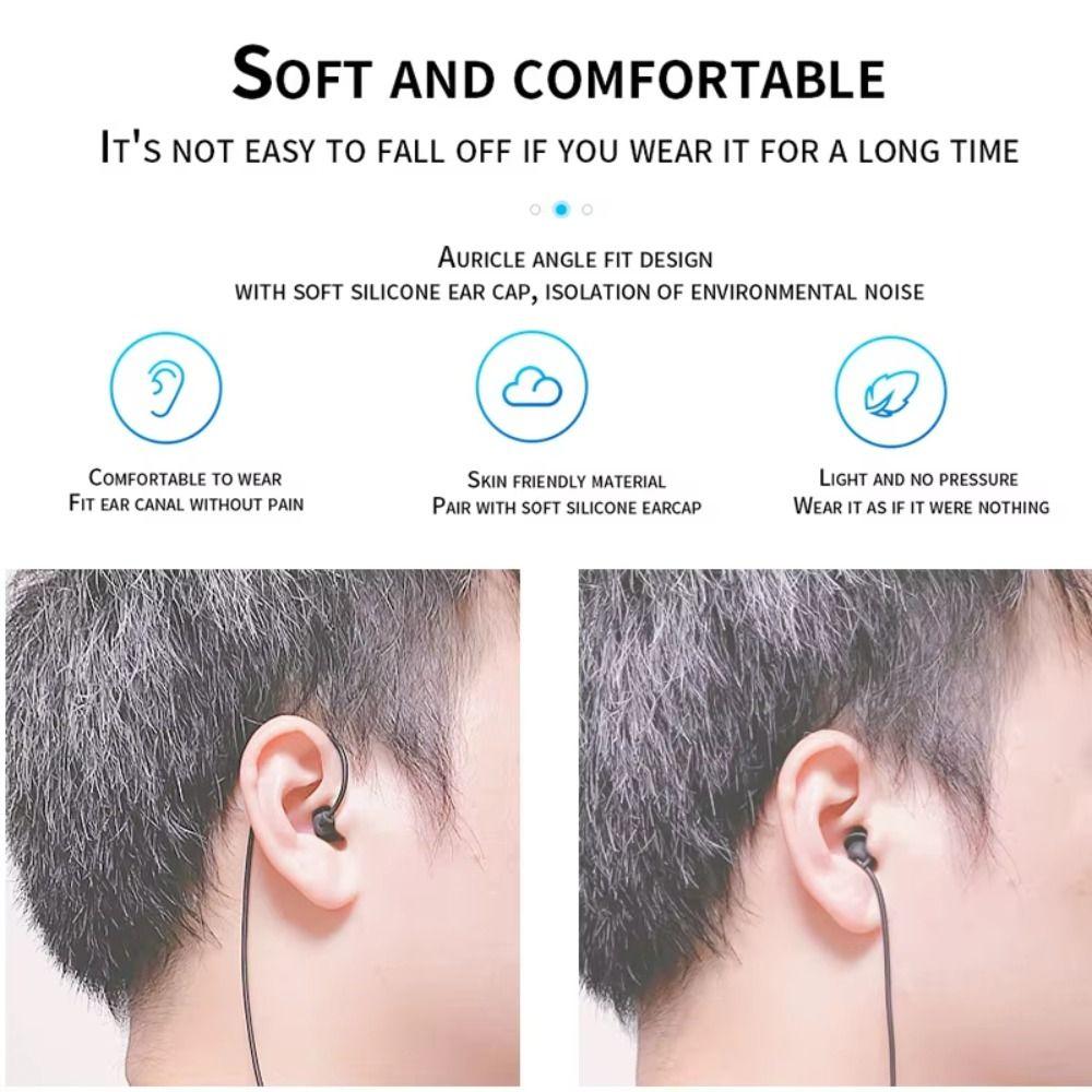 Heavy Bass Single Side Earphone In Ear Single Headphones 3.5mm Spring Earphones Tablet PC
