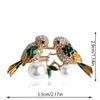 Spilla Spilla Uccello Strass Delicato per Donne Ragazze Zircone Api Farfalla Animali Distintivi Abbigliamento Gioielli da Banchetto