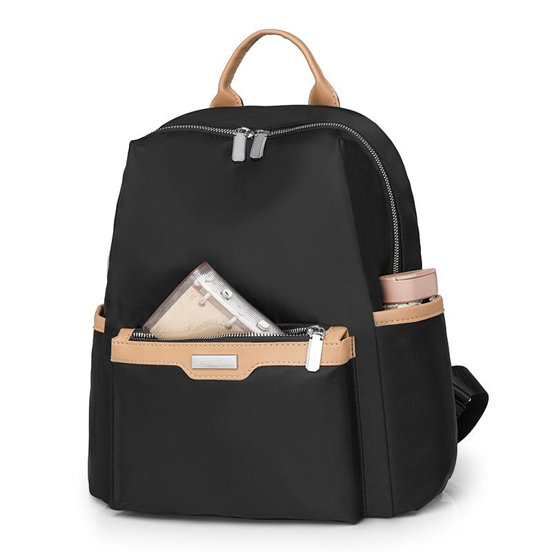 Nylon Small Backpack Women's Lightweight Commuter Backpack Student Travel Schoolbag