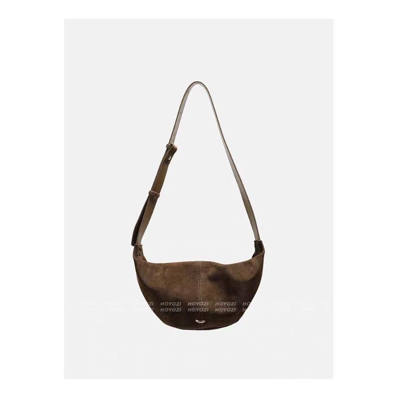 

Niche design retro high-end deerskin velvet women s bags crossbody dumpling bags women s new shoulder croissants