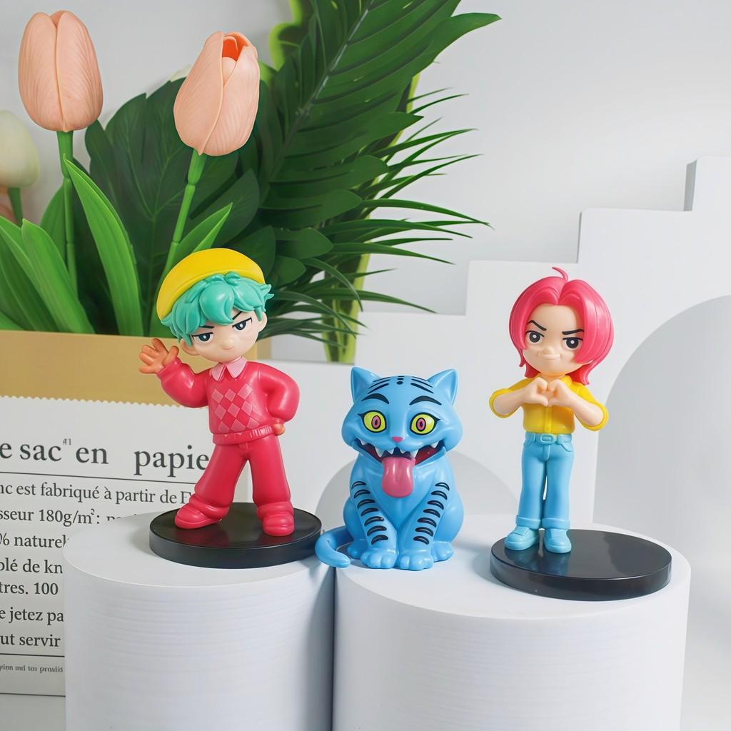 Kpop Demon Hunters Pvc Figurine Collection Set, Perfect Ornament For Fans And Collectors Home Office Decor