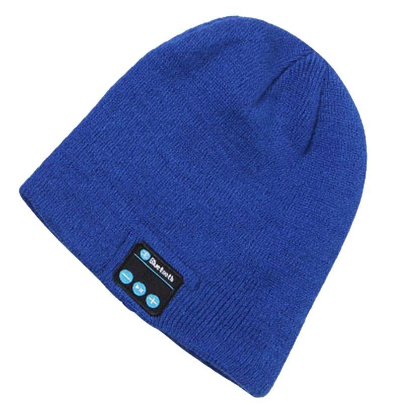 Soft Warm Beanie Hat Bluetooth Smart Cap With Wireless Headphone Set And Speaker Mic