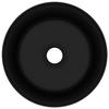 VidaXL Round Luxury Washbasin Countertop Toilet Washbasin Bathroom Cloakroom Kitchen Home Interior Black 147019