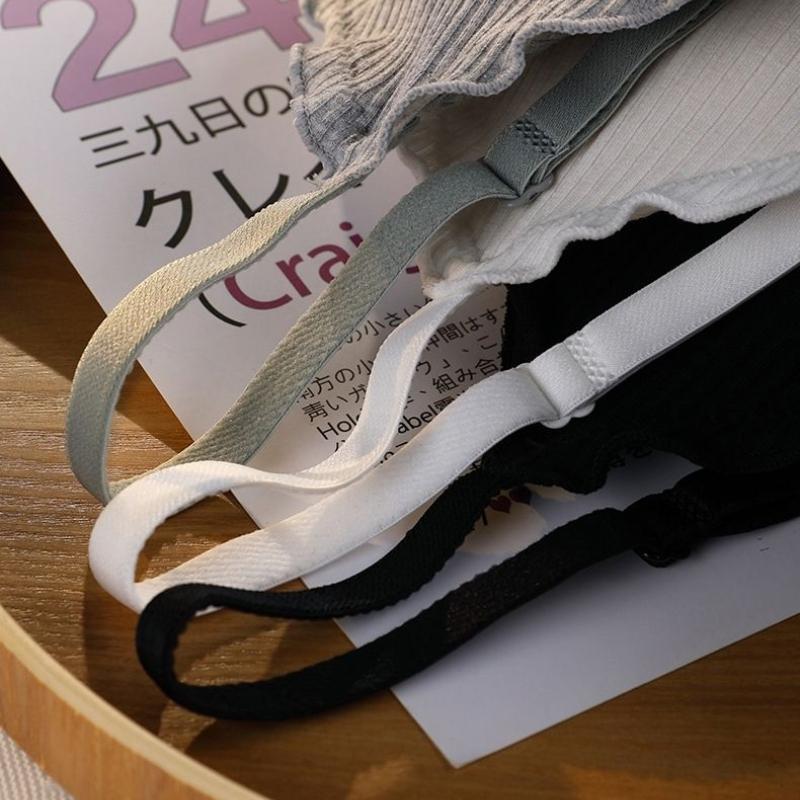 Solid Simple Girls Bras Wireless Underwear Backless Brassiere Women's Bras Trackless Push Up Bras With Pad