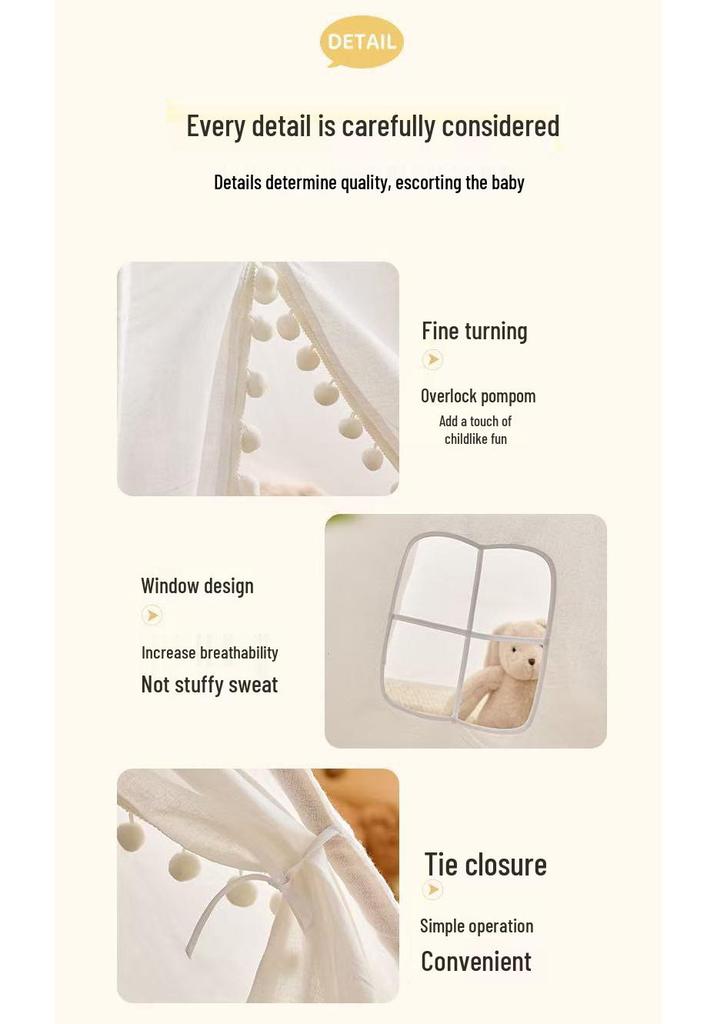 Indoor Children's Play Tent: Parent-Child Game Bed & Princess Role-Playing Toy House