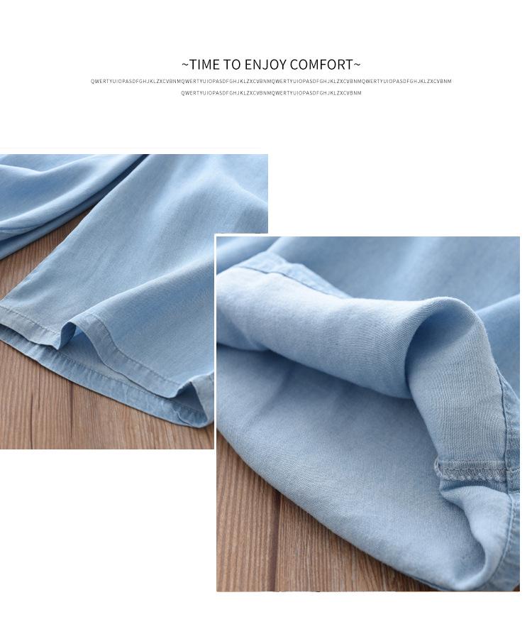 Sommer-Jeans mit weitem Bein für Mädchen - Trendig und vielseitig für mittlere und große Kinder