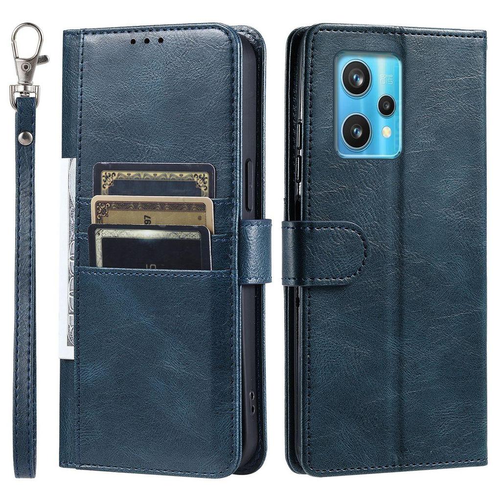 Cover for Realme 9 4G,9 Pro+,Narzo 50 Pro 5G Retro PU Leather Flip Wallet Phone Case Multi Card Slots