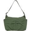 Nylon Messenger Bag, Men'S And Women'S Shoulder Messenger Bag, Neutral Dual-Purpose Satchel, Lightweight Anti-Splashing Large-Capacity Outdoor Bag