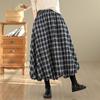 2025 Autumn/Winter High Waist Slimming Plaid Skirt - Mid-Length Japanese Style
