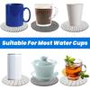 Boho Coasters for Drinks, Cute Woven Coasters 4.13in/10.5cm Minimalist Coaster Set of 4 for Coffee Cups Desk Kitchen Decor Tabletop as House Warming