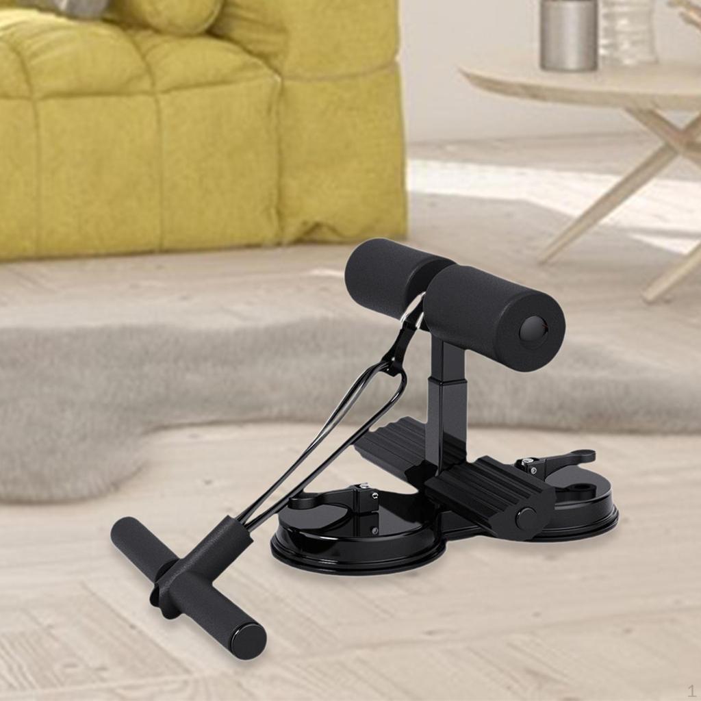 Adjustable Height Sit-Up Bar Floor Stand Core Exercise Abdominal Trainer Assist Device for Home Men