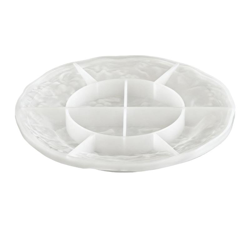 

Embossed Fruit Plate Silicone Mold Multipurpose Round Tray Silicone Mould For Resin Casting Candle Soap Jewelry Tray