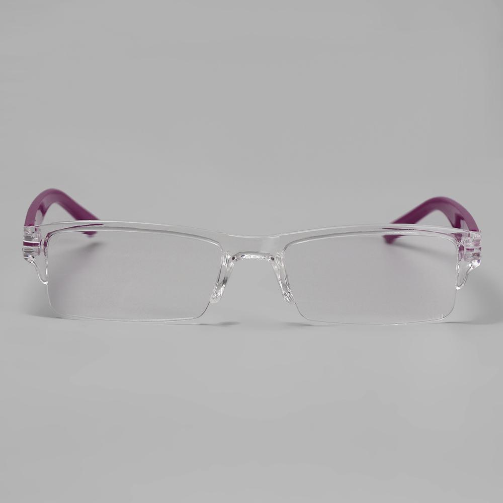 Rimless Square Frame Reading Glasses Women Men Transparent PC Frame Portable Presbyopic Eyeglasses Ultralight Hyperopia Eyewear