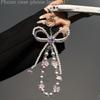 Elegant Pvc Butterfly Bow Pearl Phone Lanyard For Women And Men