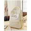 Lightweight and largecapacity backpack, new Japanese ins, highvalue, fresh and sweet plaid, junior high school schoolbag.