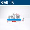 20x20mm WxH With SML Fittings 1/4" BSP Female 2 Rows X 2 3 4 5 6 8 Ways Solid Aluminum Pneumatic Air Manifold Block Splitter