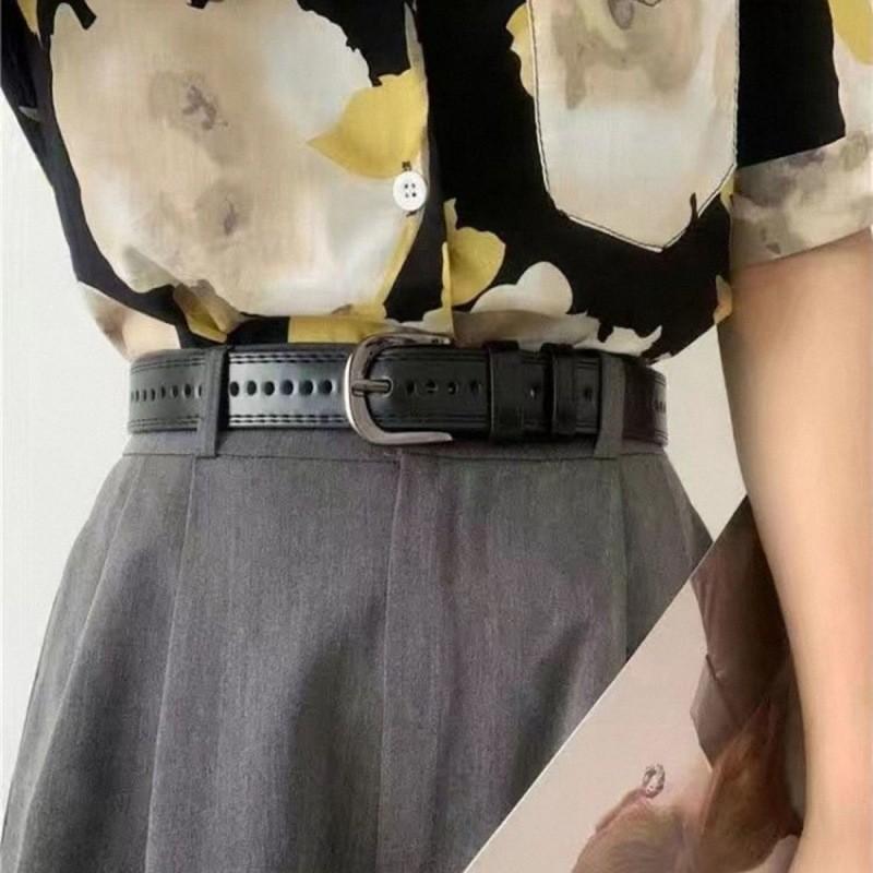 Stylish Floral Waist Belt For Dresses In Trendy Coffee And Black Colors Perfect For Students