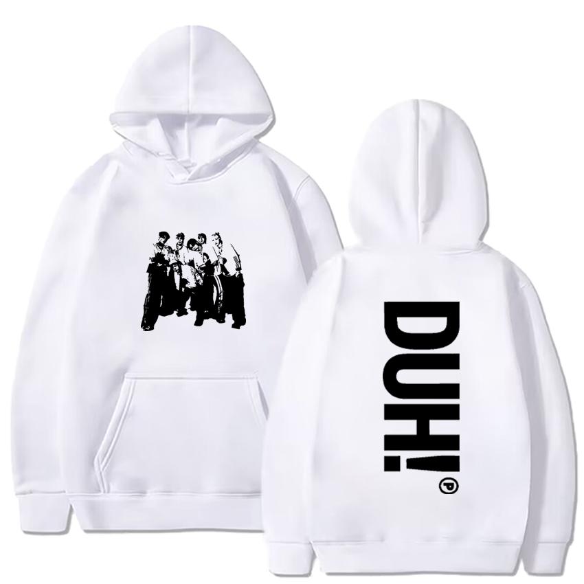 KPOP P1Harmony DUH Album Lustiger Hoodie Hip Hop Grafik Sweatshirt 90er Jahre Vintage Streetwear Harajuku Trainingsanzug Y2K Kleidung