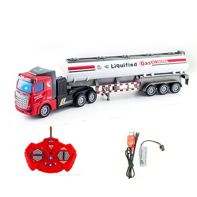 Non-Toxic 1/48 36Cm Big Rc Truck Model 27 Mhz Wireless Remote Control Dump Truck Transporter Container Truck Rc Car Toys For Children Kid Child