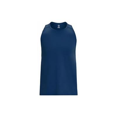 Solid Color Round Neck Pullover Training Loose Sleeveless Vest Men Tops Blue 1379676-426