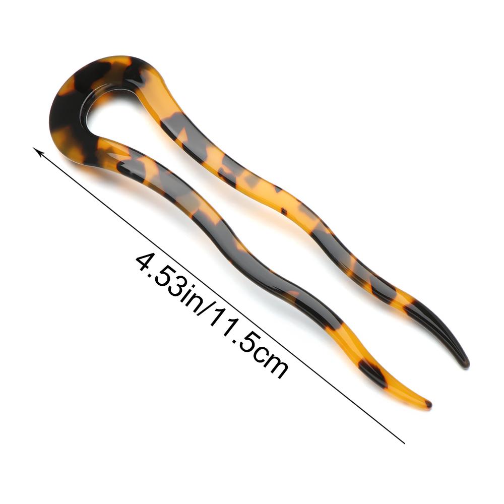 Women Girls Acetate Retro Hair Clip Hair Accessories Hair Sticks Hair Pin