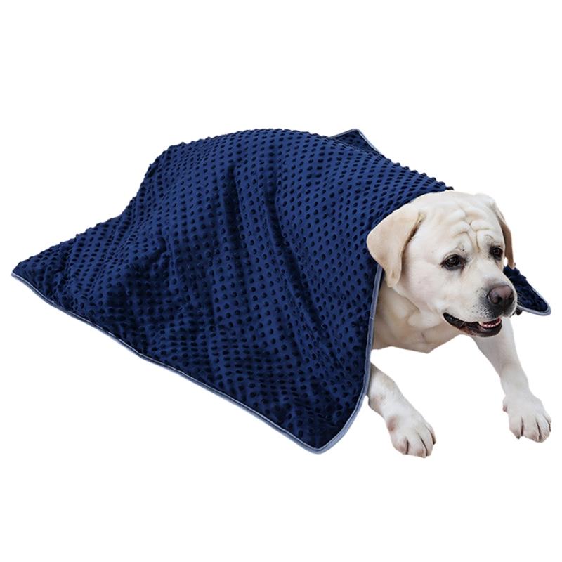 Dog Calming Blanket With Weighted Glass