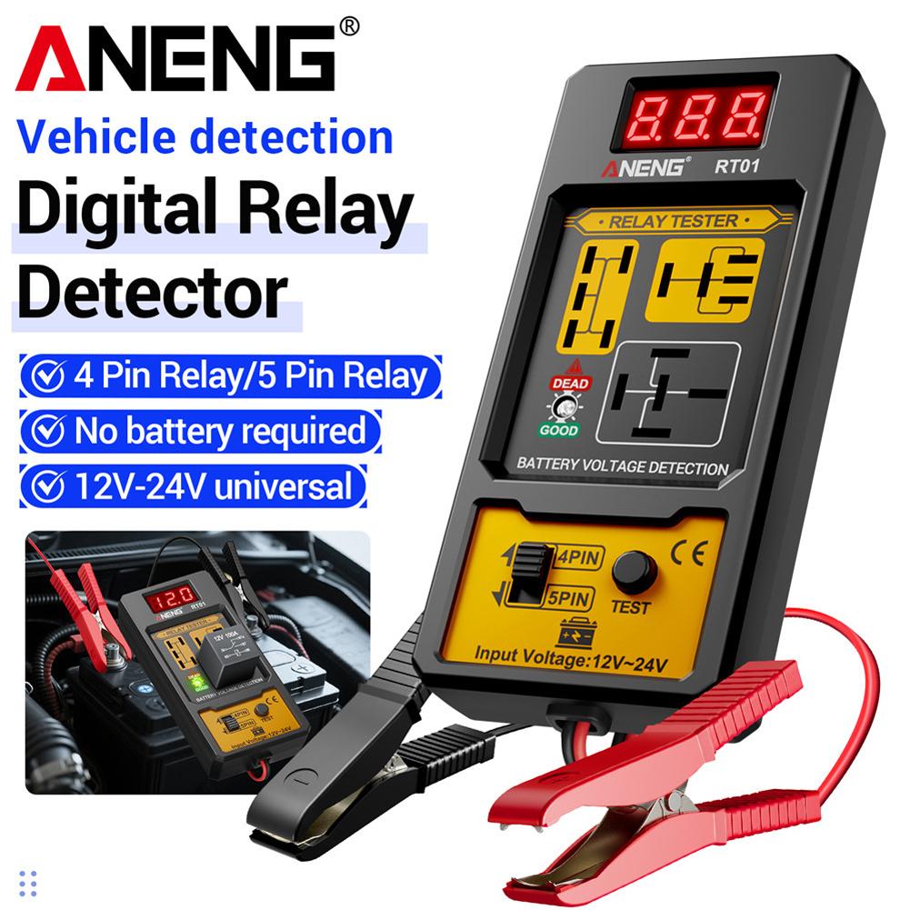 Car Relay Tester ANENG RT01 Universal 12-24V Automotive Car Battery Voltage Tester Check LED Indicator Light Relay Diagnostic