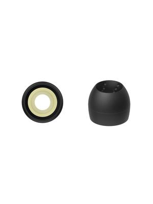 JVC Kenwood Replacement Spiral Black EP-FX10S-B Eartips, Dot++, 4-Piece Set, Small,