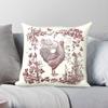 Rustic Rooster Red Floral Country Square Pillowcase Polyester Linen Velvet Printed Decor Throw Pillow Case Home Cushion Cover
