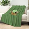 Lovely Y-Yoda Baby Cute Blanket Plush Nap Sofa Rug for Living Room Warm Office Bedroom Birthday Home Travel Kid Gifts